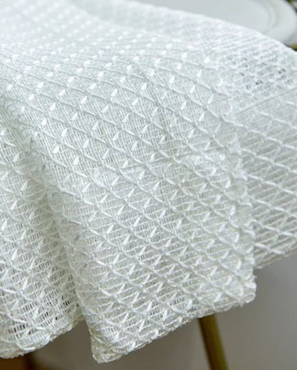 Rideau Voilage - Blanc à Motif