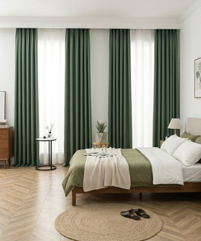 Rideau Vert Sapin Occultant