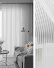 Blanc / 100 x 220 / Passe-tringle