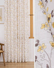 Fleur jaune / 100 x 250 / Œillets