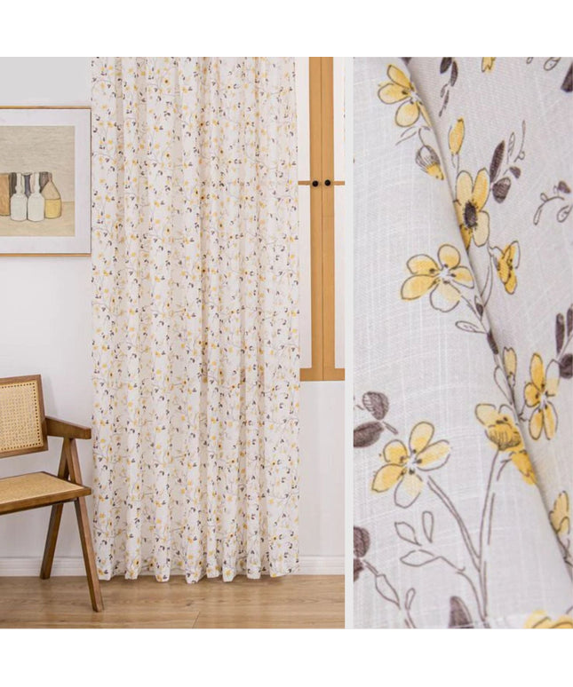 Rideau Fleuri Jaune