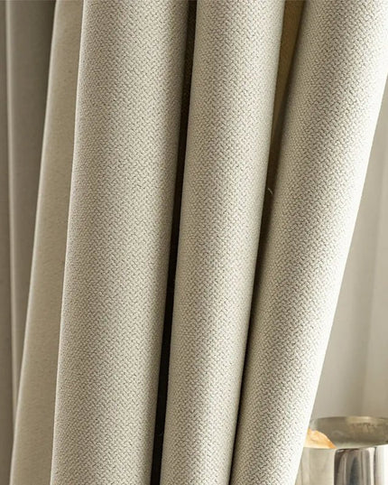 Double Rideau Occultant - Beige Crème