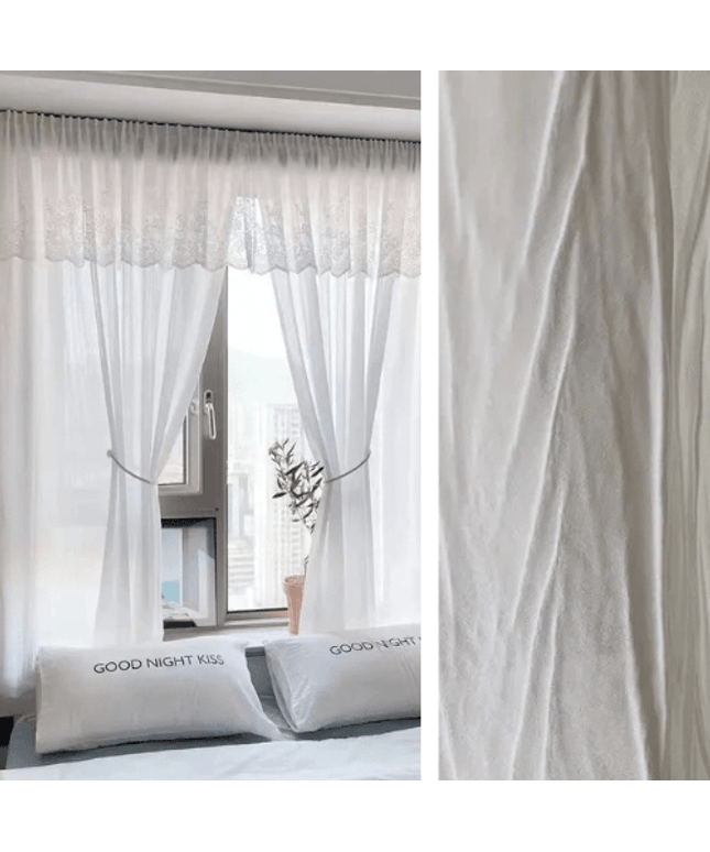 Rideau Voilage Double - Blanc