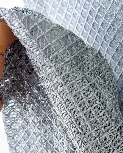 Rideau Voilage - Gris à Motif