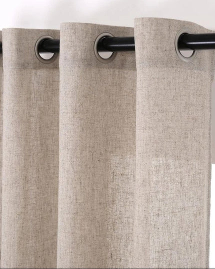 Rideau Voilage - Semi-Transparent Beige