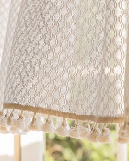 Rideau Voilage - Beige à Motif pour Cuisine