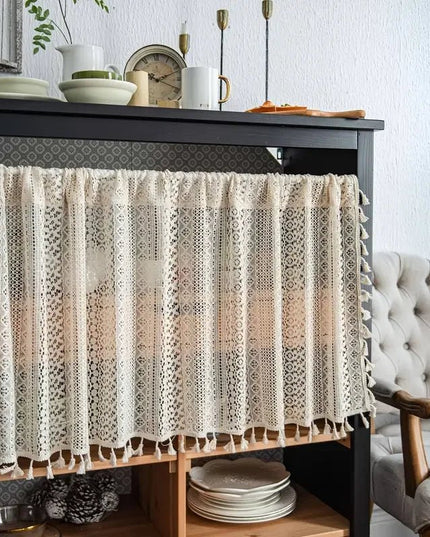 Rideau Beige Macramé