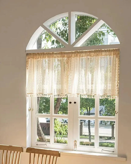 Rideau Beige Macramé