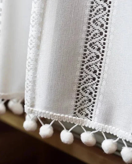 Rideau Brise Bise Macramé Cuisine Ecru