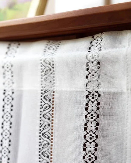 Rideau Brise Bise Macramé Cuisine Ecru