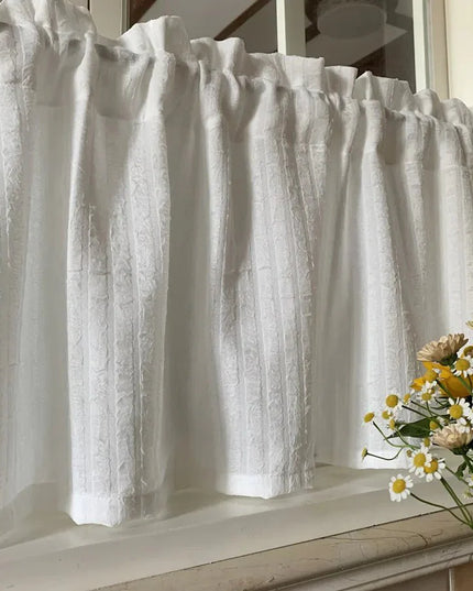 Rideau Court Coton Blanc