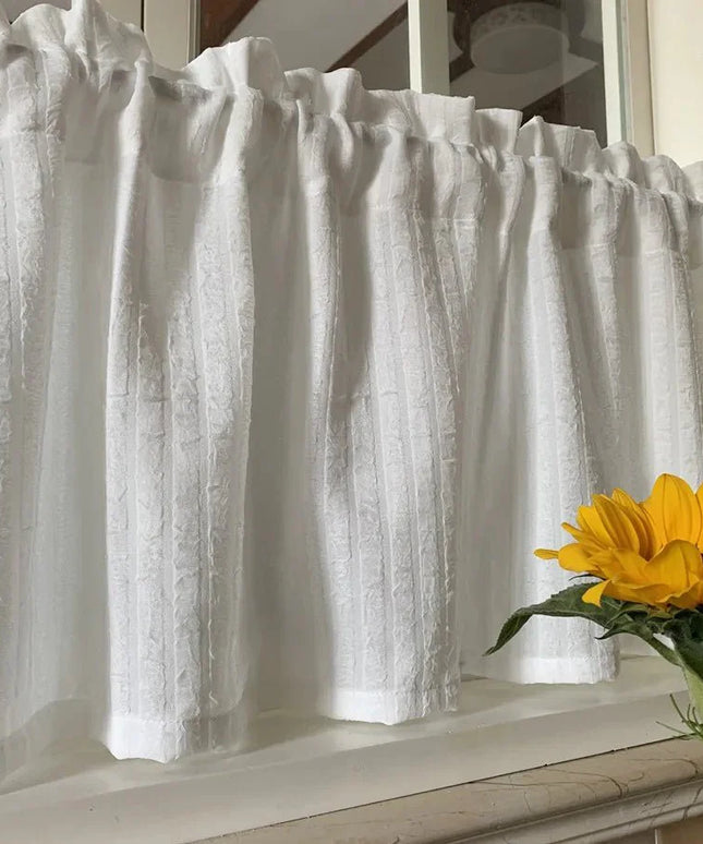 Rideau Court Coton Blanc