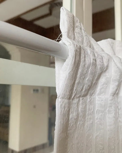 Rideau Court Coton Blanc