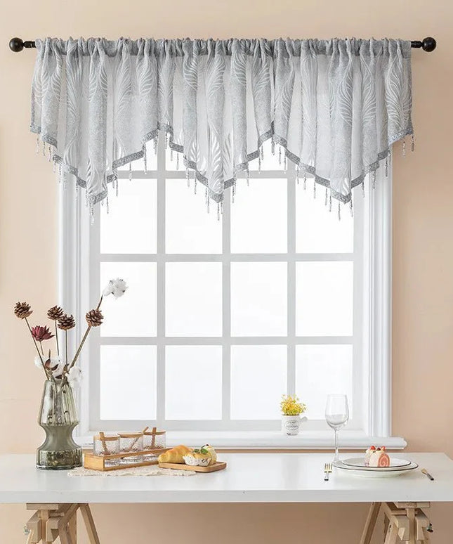 Rideau Fenetre Cuisine Gris