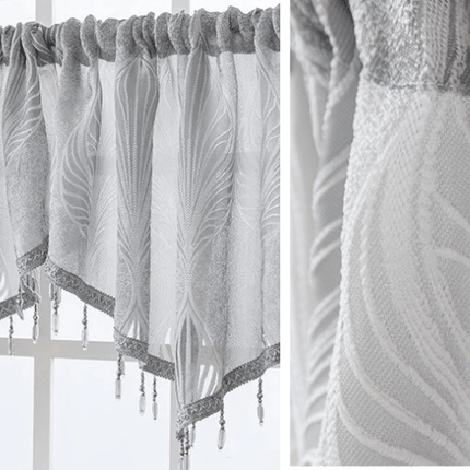 Rideau Fenetre Cuisine Gris