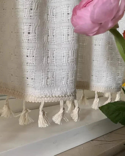 Rideau Lin - Voilage Beige Cuisine