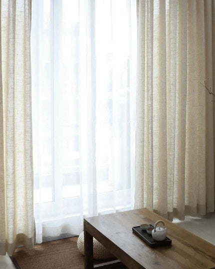 Rideau Lin - Voilage Beige