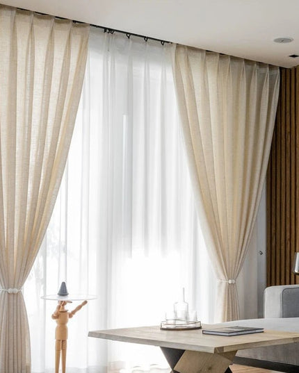 Rideau Lin - Voilage Beige