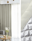 Beige sable / 100 x 250 / Plis Flamands (agrafes flamandes)