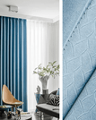 Bleu ciel / 150 x 270 / Œillets