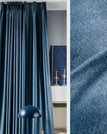 Bleu pastel / 150 x  270 / Plis Flamands (agrafes flamandes)