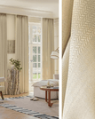Beige / 150 x 270 / Plis Flamands (agrafes flamandes)