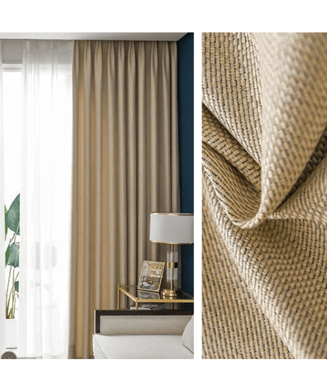 Rideau Semi Occultant - Beige Texturé
