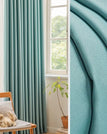 Bleu tiffany / 150 x  270 / Plis Flamands (agrafes flamandes)