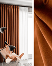 Terracotta / 150 x 270 / Plis Flamands (agrafes flamandes)