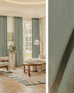 Vert sauge / 150 x 270 / Plis Flamands (agrafes flamandes)