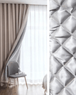 Vieux rose / 100 x 250 / Plis Flamands (agrafes flamandes)