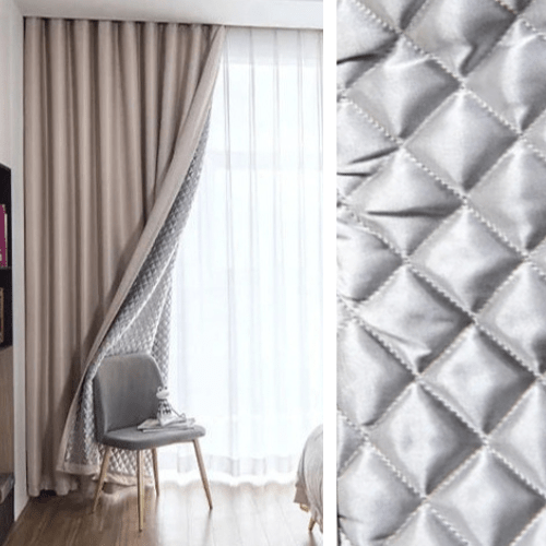 3-in-1 Soundproof Thermal Blackout Curtain – Dusty Rose