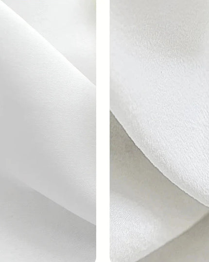 Rideau Voilage - Effet Velours Blanc