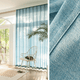 Linen Curtain – Sky Blue Voile